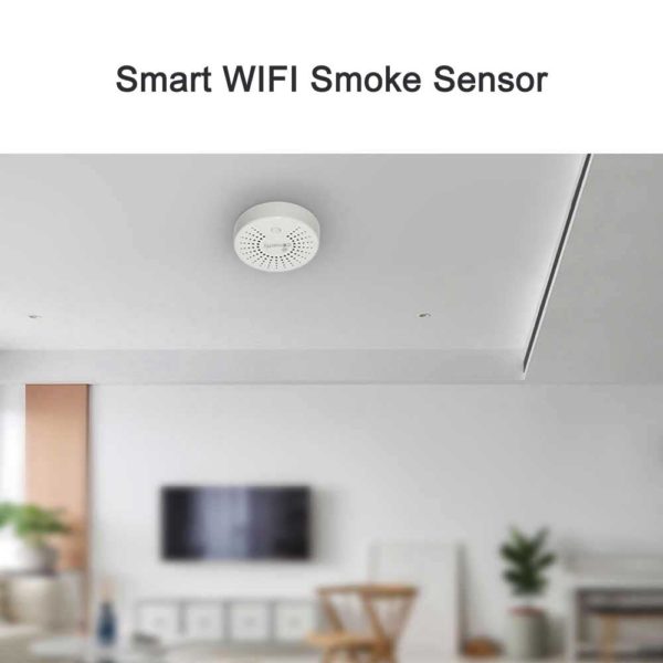 Intelligent home safeguard - Smart WiFi Smoke Sensor utilizing advanced technology for real-time smoke and fire detection, providing an essential fire alarm system."