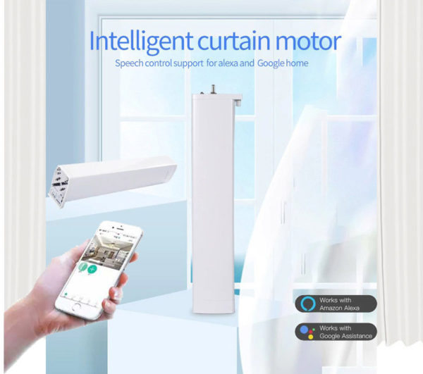 Smart WiFi curtain motor: Conveniently control curtain movement via app, adding automation and ease to your smart home automation environment.