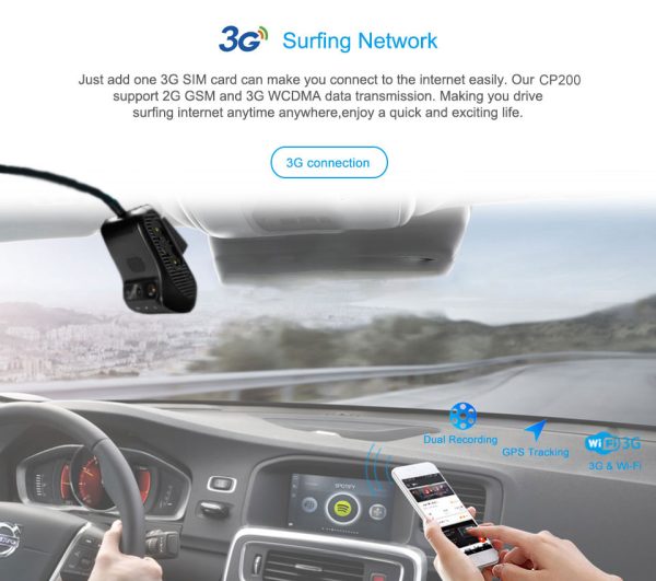 Smart 3G Dashcam CaP200